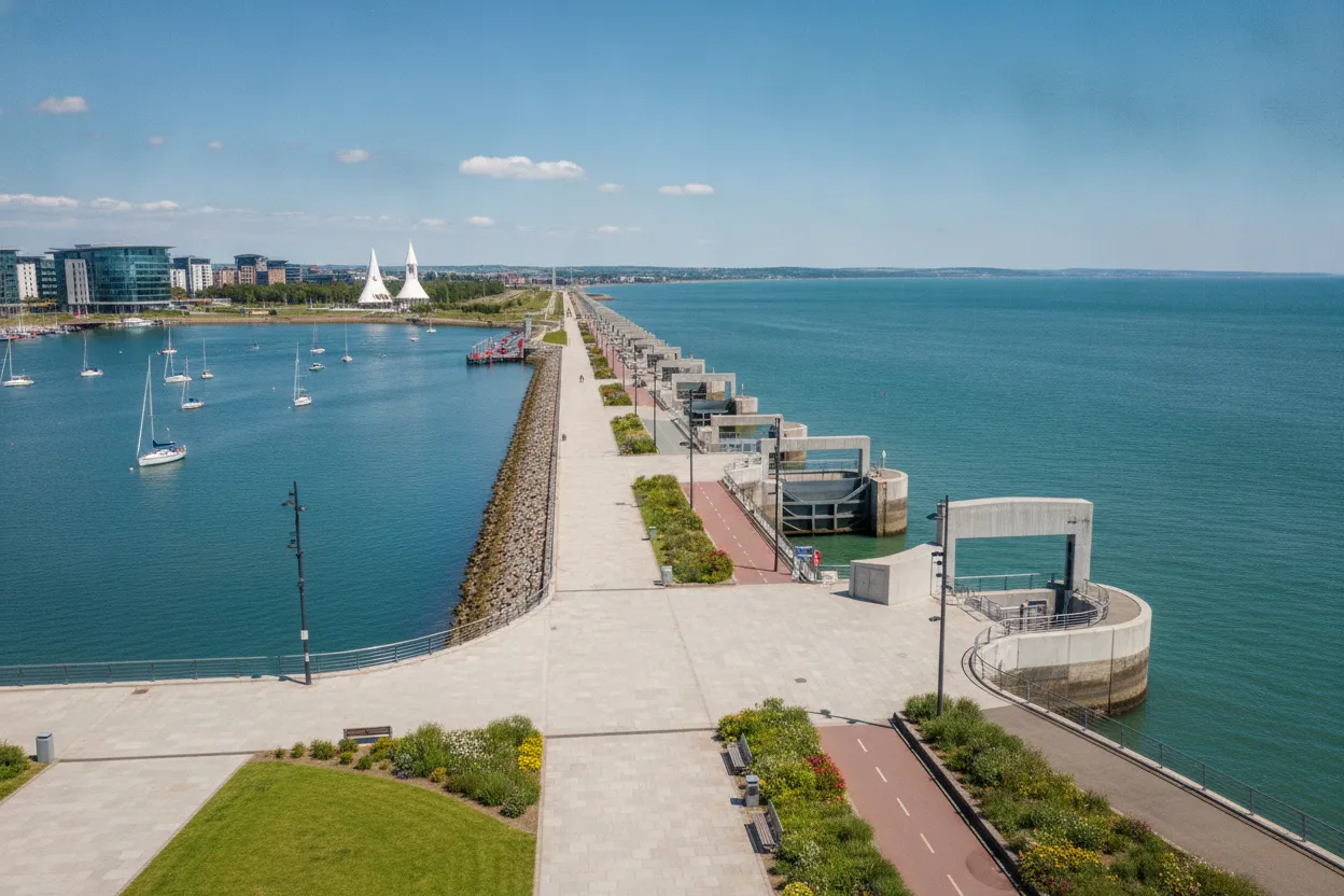 Walking the Cardiff Bay Barrage